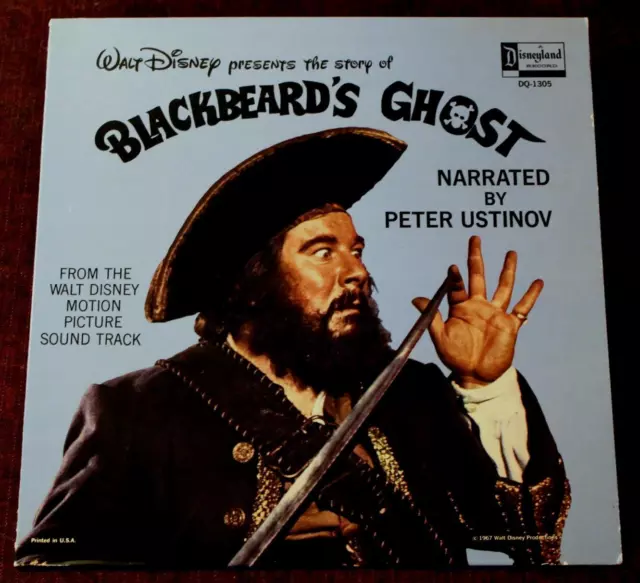 WALT DISNEY BLACKBEARD'S GHOST Vinyl LP 1967 Peter Ustinov Disneyland