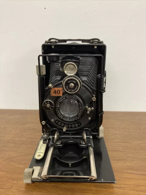 Alte Voigtländer Compur D.R.P Kamera Camera Lens Voigtlaender K4