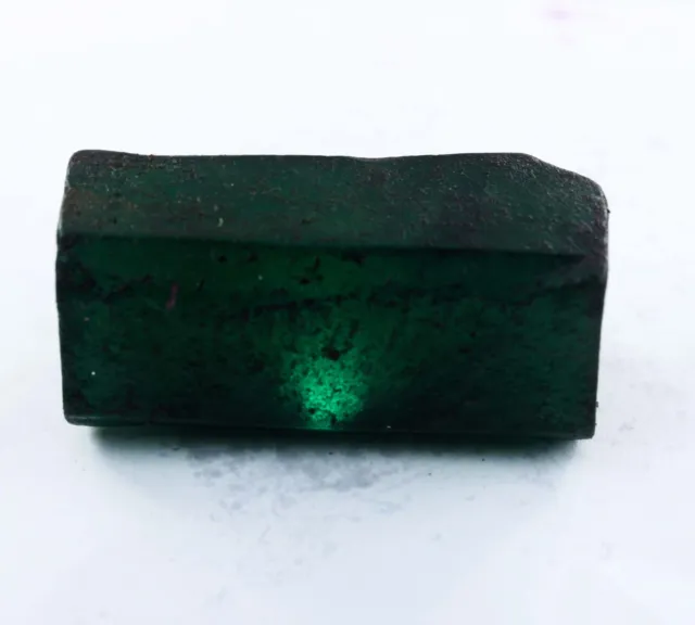 Natural Uncut Rough Green Emerald 210.50 Ct Huge Size CERTIFIED Loose Gemstone 2