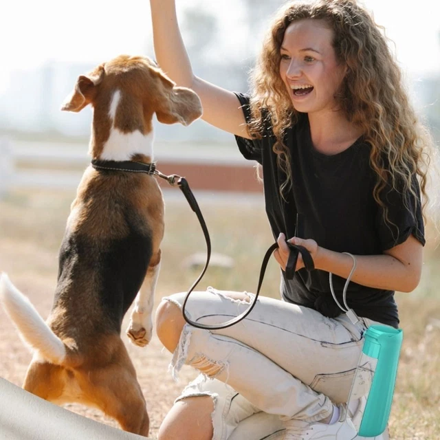 Foldable Pet Folding Drinker Plastic Dog Water Bottle Durable   Travel 3