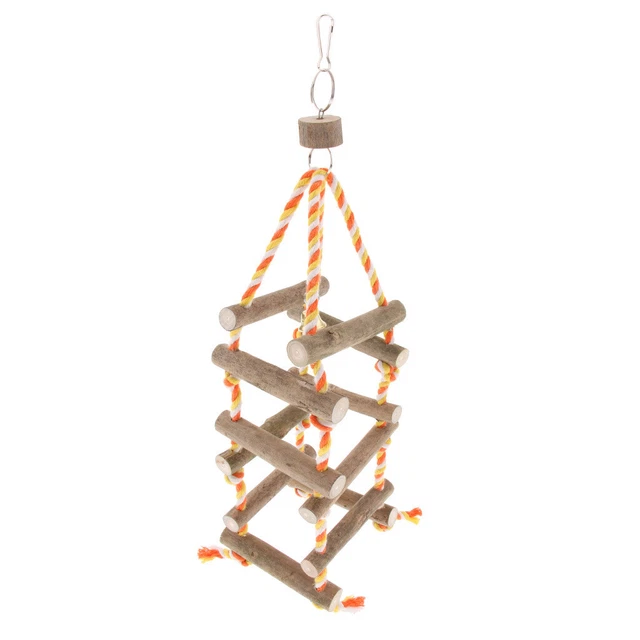 Vogel Sitzstangen Set Aus Naturholz - Spielzeug Für Wellensittiche & Papageien