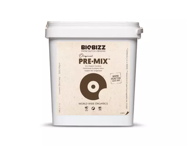 BioBizz Pre-Mix 5LTrockendünger für Wuchs und Blüte / Startdünger / organisch