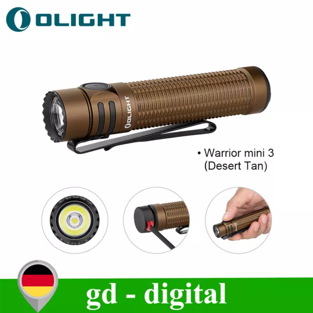 Olight Warrior Mini 3 Taktische EDC Taschenlampe 1750 Lumen