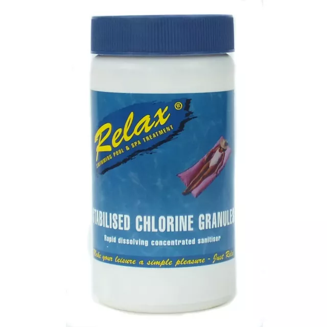 Relax Stabilised Chlorine Granules Swimming Pool/Spa/Hot Tub Chemical Treatment
