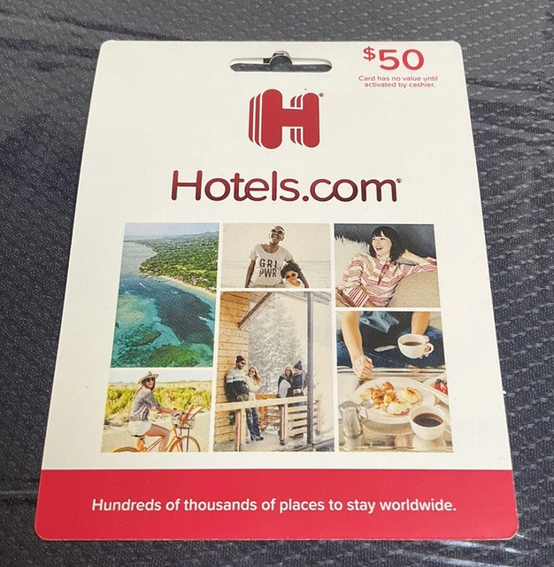 $50 HOTEL COM GIFT CARD  TRAVEL GETAWAY fast shipping and free shipping