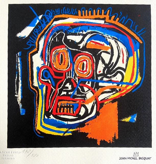 Lithographie Andy Warhol & Jean-Michel Basquiat - Signée, Numérotée, Avec COA Originale - Œuvre D'art