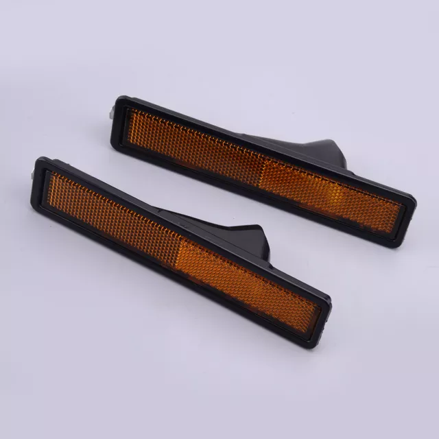 1Pair Front Side Marker Light Cover Lens Fit For BMW E30 E32 E34 318i 318is 735i