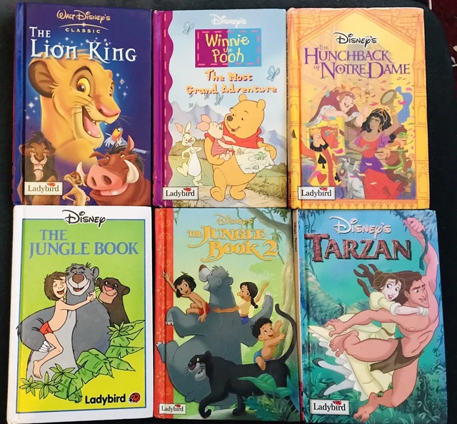 6-disney-ladybird-books-lot-bundle-collection-hb-tarzan-jungle-book-1