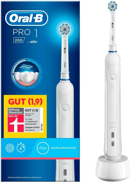 BRAUN Oral-B Pro 1 200 SensiUltraThin elektrische Zahnbürste Timer B-Ware BRAUN Oral-B Pro 1 200 SensiUltraThin elektrische Zahnbürste Timer B-Ware