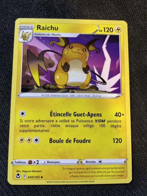 Raichu Unco - Pokemon 050/195 Eb12 Tempete Argentee Neuf Fr