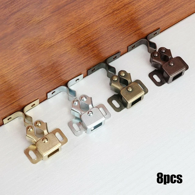 8x Double Loquet à Roulette Armoire Placard Garde-Robe de Porte Caravane Rouleau