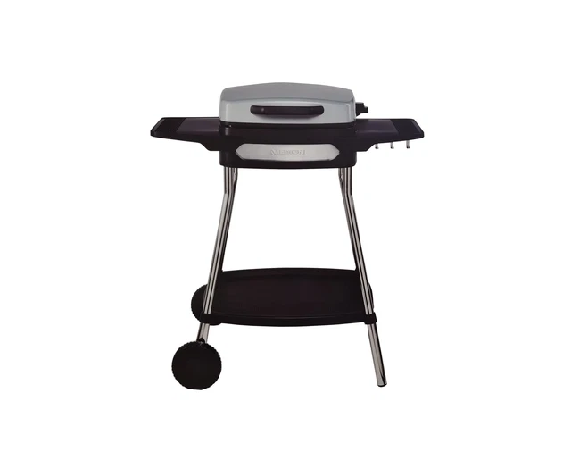MEDION MD 10864 Elektrischer Grillwagen mit zwei Seitentischen, 40 x 36cm, 2000W