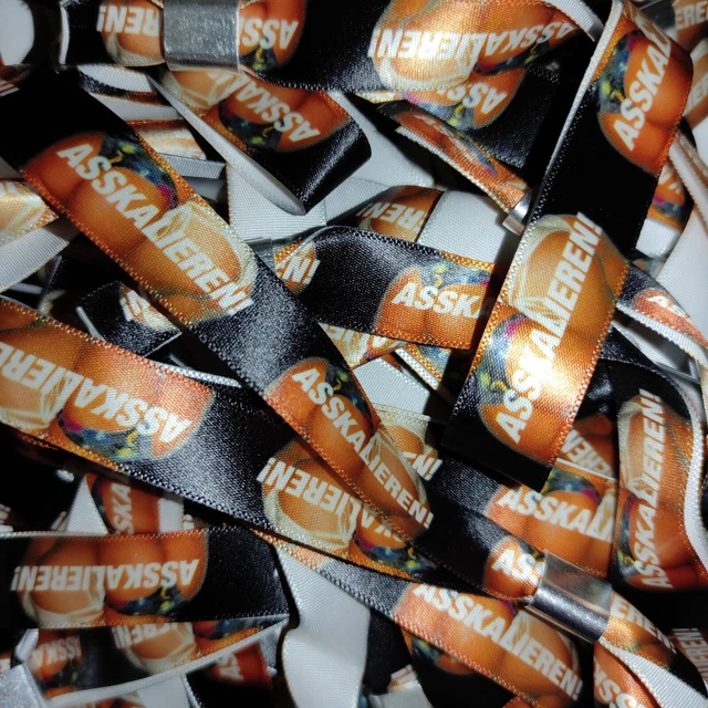 ASSKALIEREN! Festivalbänder Einlassbänder Stoffbänder Wristbands 100 Stück