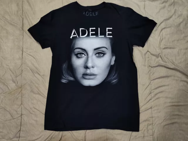 Adele Live 2016 Tour T-Shirt Size Small Womens T Shirt Black USA Tour