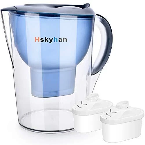 Alkaline Water Filter Pitcher - 3.5 Liters Improve PH 2 Filters Included BPA ...