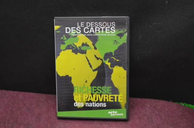 DVD LE DESSOUS DES CARTES Richesse et Pauvfreté Documentaire DVD Arte RARE