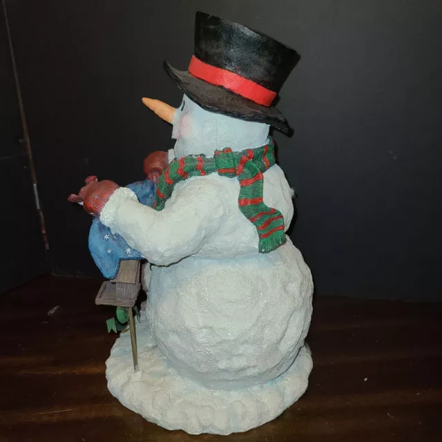 Regal: Let It Snow Snowman Bird Feeder 15" tall Resin ● 15098 NOS NEW OLD STOCK 3