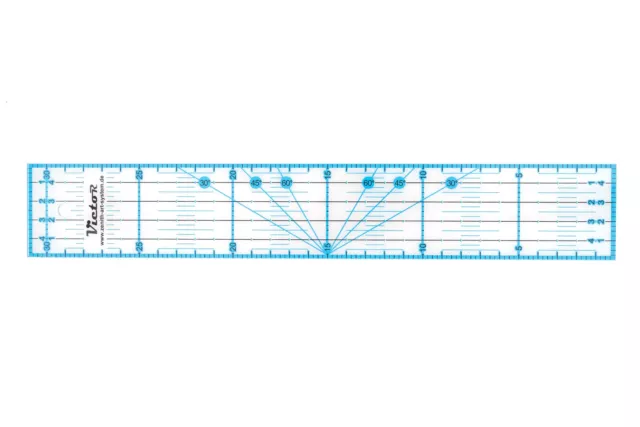 Victor Transparentes Regla para Manualidades, Naehen, Patchwork de Schneider 2