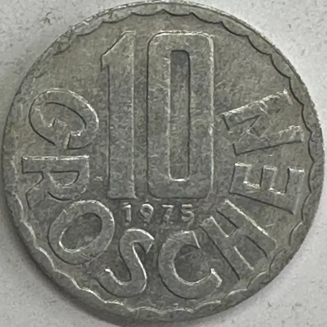 1975 Austria 🇦🇹 10 Groschen Coin Lot (Half Price 1st Class Postage) S2