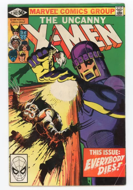 The Uncanny X-Men #142 Feb 10 1981 Days of Future Past story conclusion G/VG