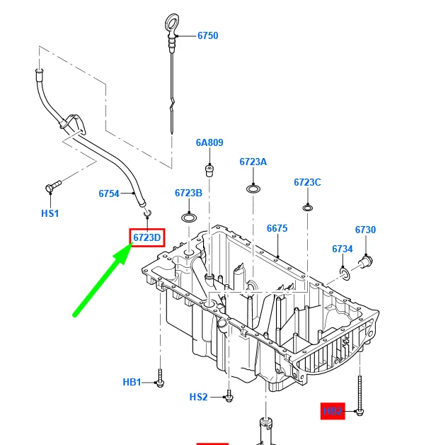 FORD KUGA MK1 C394 Oil Level Indicator Tube Sealing Ring 1367716 NEW