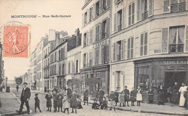 Cpa 92 Montrouge / Sadi Carnot Rue / Stationery / Merchandise