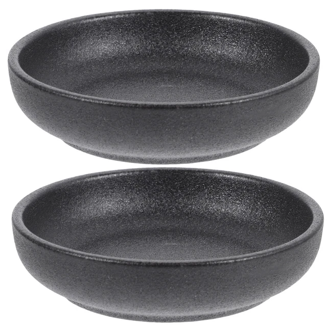 2 pz contenitore spezie alimentari ceramica spezia di forma rotonda piatto decorativo