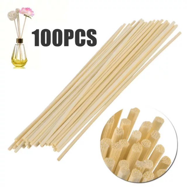 Bastoncini per canna aromaterapia - 100 pz bastoncini diffusore in rattan per oli essenziali