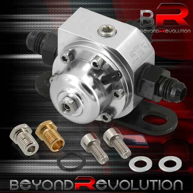 UNIVERSAL ADJUSTABLE FUEL Pressure Regulator Oil Rail Injector Bypass