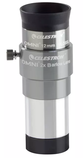 Celestron Omni Series 2x Barlow Lens 1.25" for Telescope - Universal - UK Stock 2