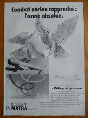9/1980 PUB MATRA THOMSON BRANDT BELUGA SATURATION WEAPON ORIGINAL AD 