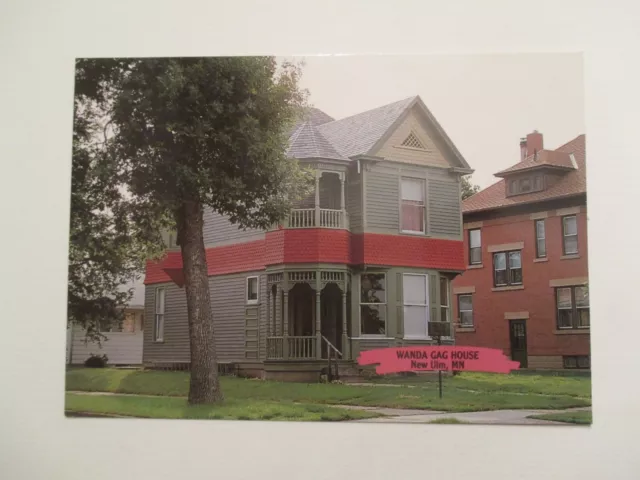 New Ulm Minnesota Postcard Wanda Gag House Continental Sized