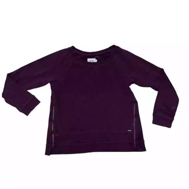 Ugg 'Morgan' Raglan-Sleeve Sweatshirt in 'Port Heather' Maroon Size Large