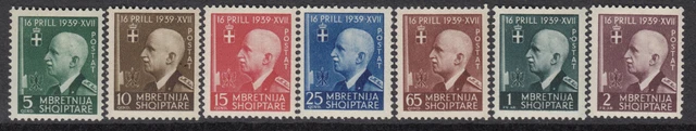 Italy occ. ALBANIA  Sassone n.30-36 MH* cv 180$   RARE