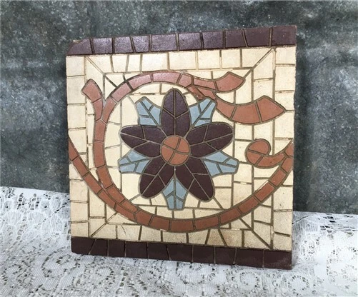 Maw & Co Victorian Art Tile, Architectural Salvage, Decorative English Tile,