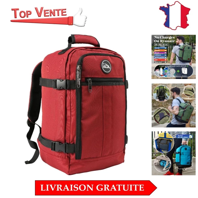 Sac De Cabine Palamea 40x20x25 Pour Ryanair - Léger, Pliable Et Noir - NEUF