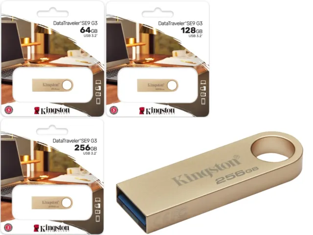 Kingston USB Memory Stick DataTraveler SE9 64 GB/128 GB/256 GB 3.0 Flash Pen Drive