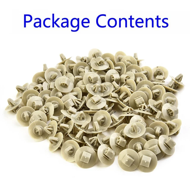 50 Clips Garniture De Porte - Blanc - Pour BMW E36, E46 - Référence 51131960054 - Fixation Moulure Intérieure