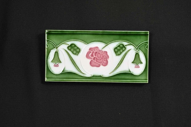 Antique Japanese Majolica Border Tile, c. 1920