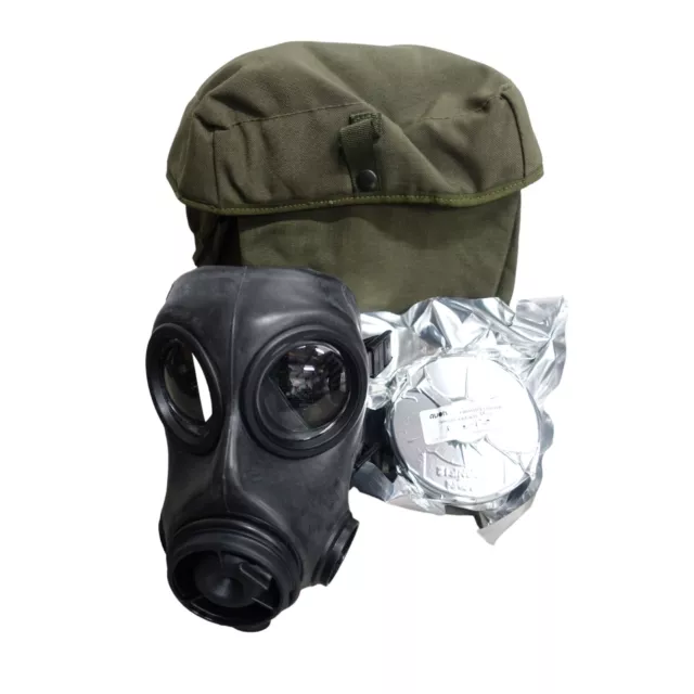 Avon FM12 Gas mask Respirator & Haversack Including Filter C B R N Size 1, 2, 3