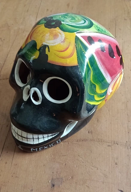 Cozumel Island Mexico Day Of The Dead Calaveras Skull Hand Painted