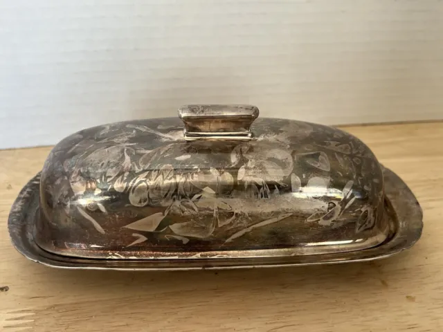 Vintage Reed & Barton Embassy Silverplate Butter Dish 1142