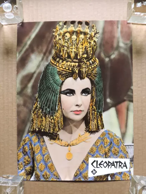 Elizabeth Taylor original busty German lobby card 1963 Cleopatra