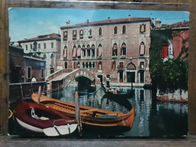 Rara Venezia Rio Dei Tolentini-Scorcio-Ed. Ardo '60-Cartolina Post Card- A1