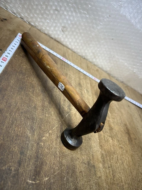 Ancien Marteau De Bourrelier/cordonnier – XIXème – Acier Et Bois, 286g – Outil Métier