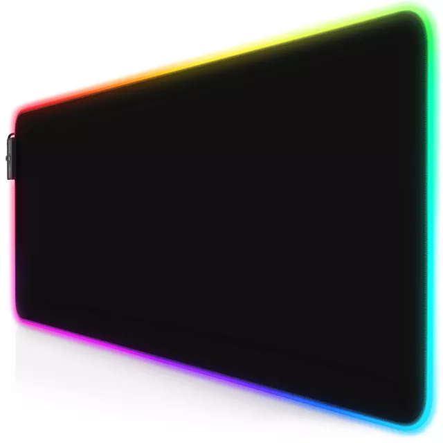 LED Alfombrilla para ratón XXL Gaming Mouse Pad 800x300 mm RGB Multicolor 7