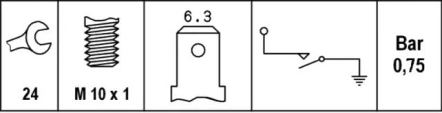 HELLA Öldruckschalter 6ZL 003 259-481