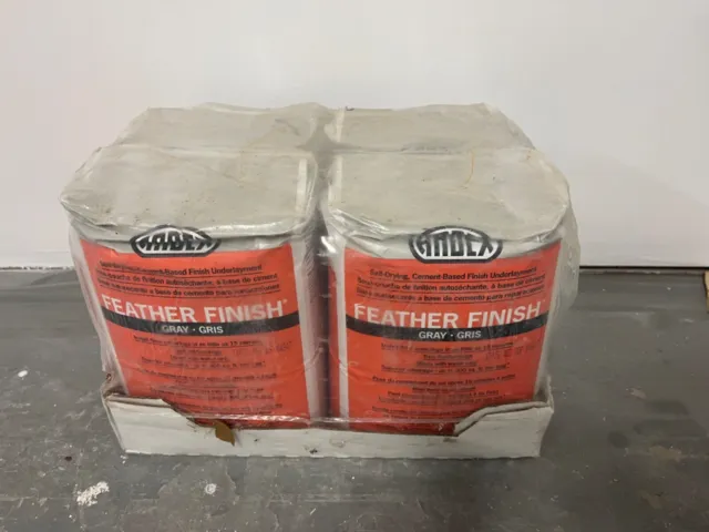 PACK OF 4 Ardex Feather Finish gray cement based underlayment
