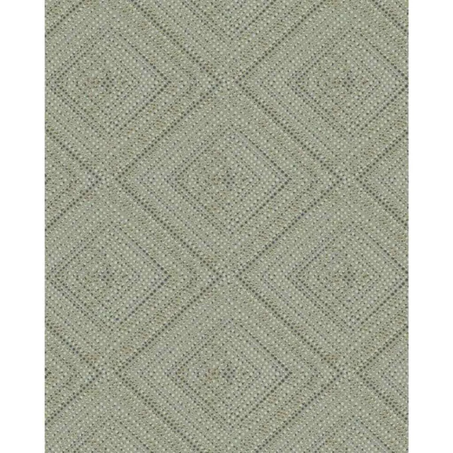 Topchic Carta da Parati Tone On Tone Diamonds Verde Metallizzato