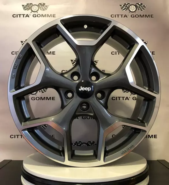 4 Cerchi in Lega Compatibili per JEEP RENEGADE COMPASS CHEROKEE da 17" ITA 2